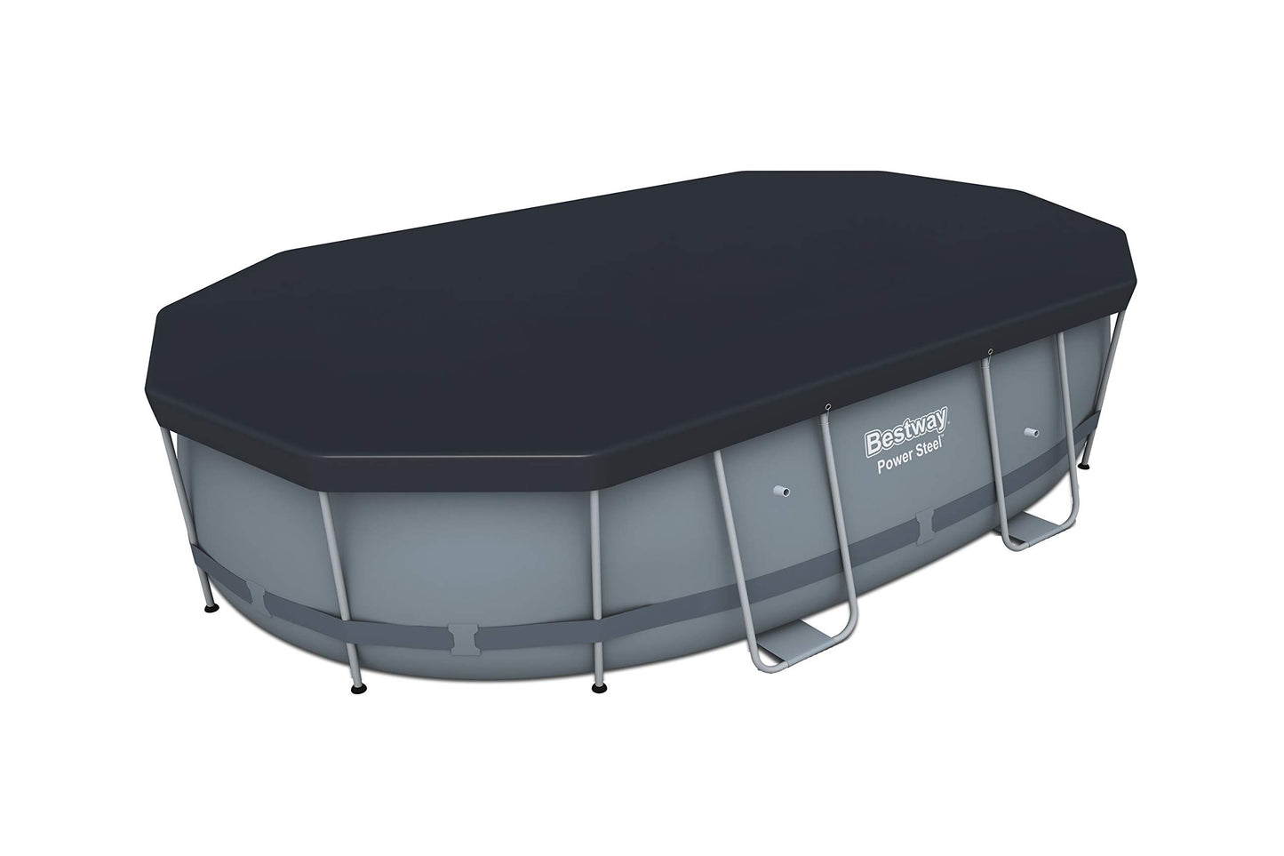 Bestway Power Steel Oval Pool-Set 488x305x107 cm