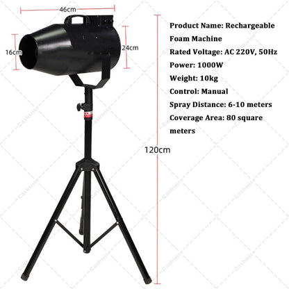 Cashwise Schaummaschine 1000 W mit Ständer für Poolpartys