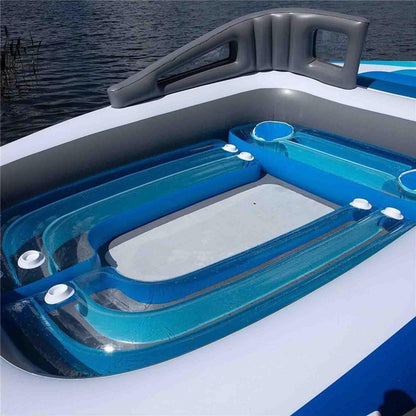 GALPBBCADE Aufblasbares Schlauchboot PVC 400x210x120 cm, 1–6 Pers.