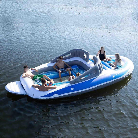 GALPBBCADE Aufblasbares Schlauchboot PVC 400x210x120 cm, 1–6 Pers.