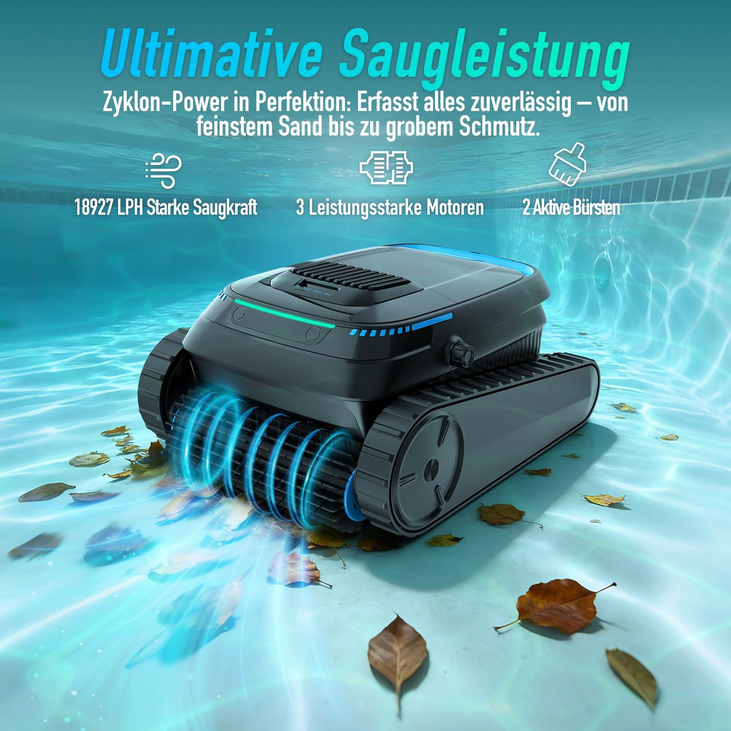 BOTLIFE PC10 Poolroboter Boden & Wand, 18927 LPH, bis 170 m²