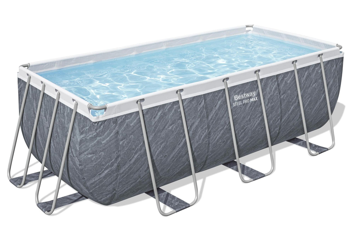 Bestway Rechteckiges Pool-Set 4,12 x 2,01 x 1,22 m