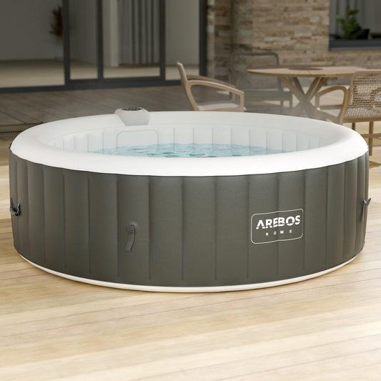 Arebos Whirlpool Aufblasbar 6 Personen – 130 Düsen, 1000 L