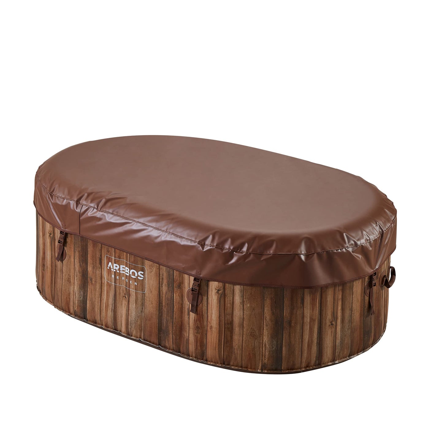 Arebos Whirlpool Aufblasbar 2 Personen Oval – 90 Düsen, 550 L
