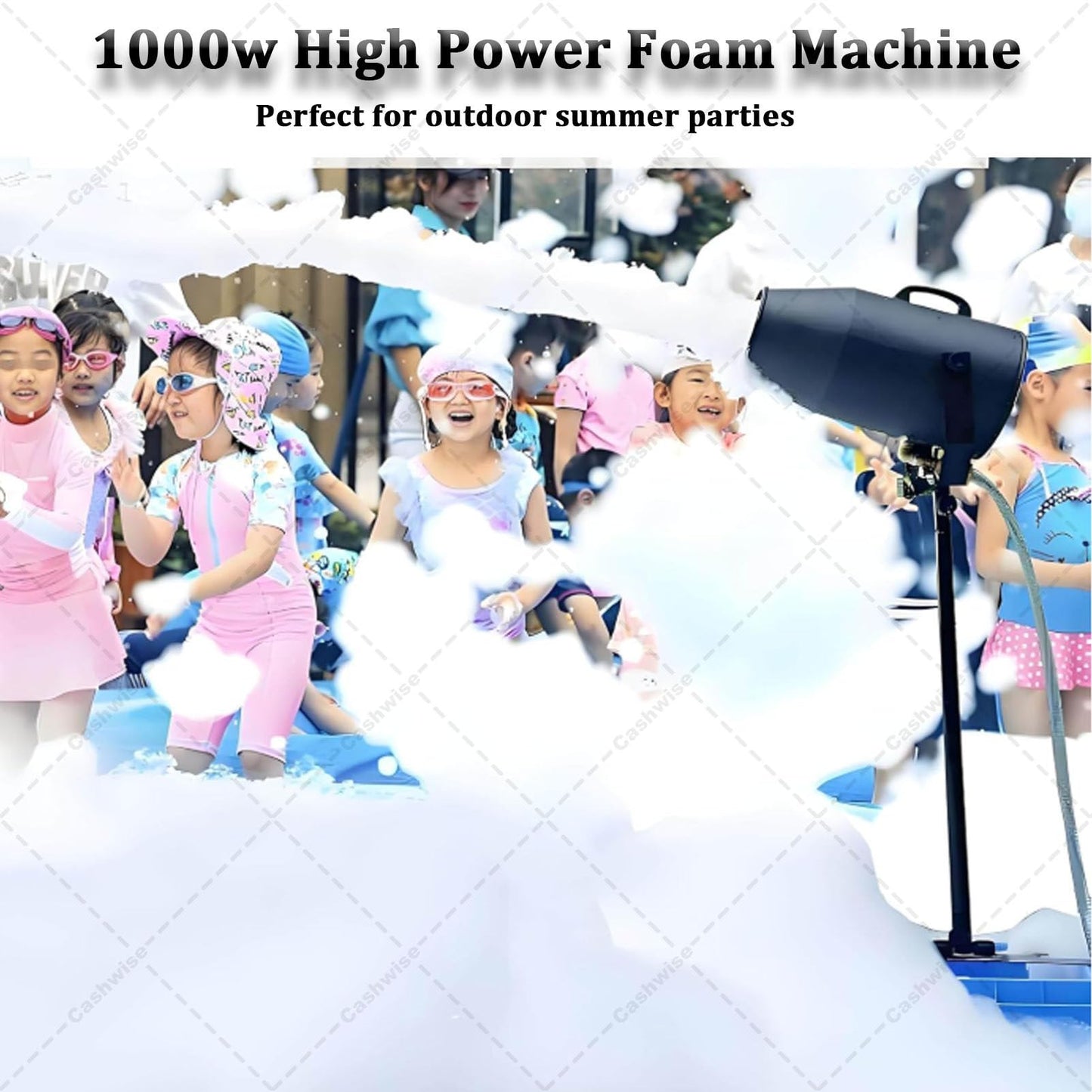 Cashwise Schaummaschine 1000 W mit Ständer für Poolpartys