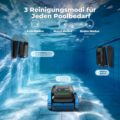 BOTLUXE PC20 Poolroboter App-Steuerung, 18927 LPH, bis 170 m²