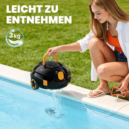 Bocxi Kabelloser Poolsauger Akku 120 Min. für Pools bis 110 m²