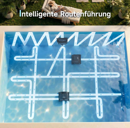 WYBOT B1 Akku-Poolroboter | App-Steuerung | Schwarz-Grün