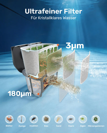 Gosvor LiteVac G1 Poolroboter Akku – 4-in-1, 200 Min, bis 200 m²