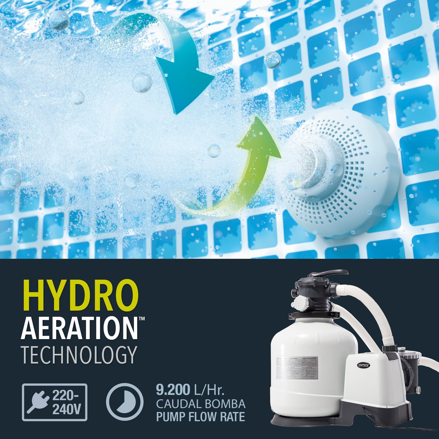 Intex Krystal Clear Sandfilteranlage 12 m³ – bis 42.000 L