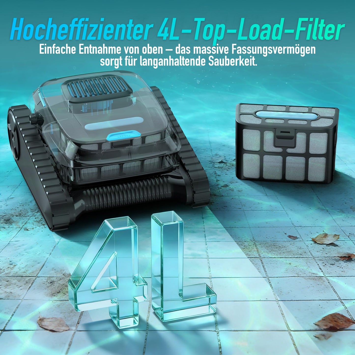 BOTLIFE PC10 Poolroboter Boden & Wand, 18927 LPH, bis 170 m²