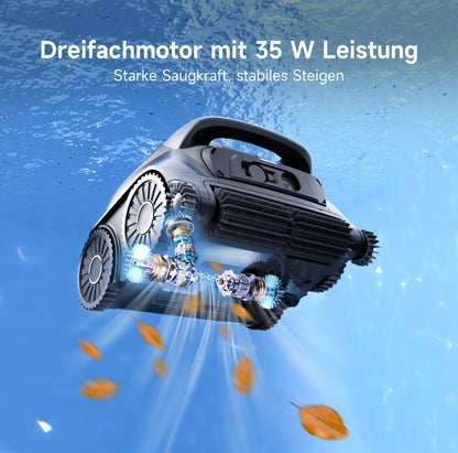 WYBOT B1 Akku-Poolroboter | App-Steuerung | Grau-Grün