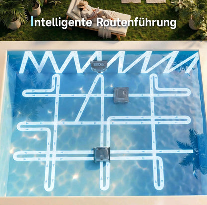 WYBOT B1 Akku-Poolroboter | App-Steuerung | Grau-Grün