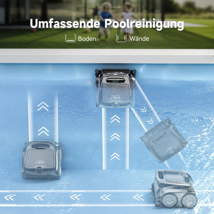 WYBOT B1 Akku-Poolroboter | App-Steuerung | Grau-Grün