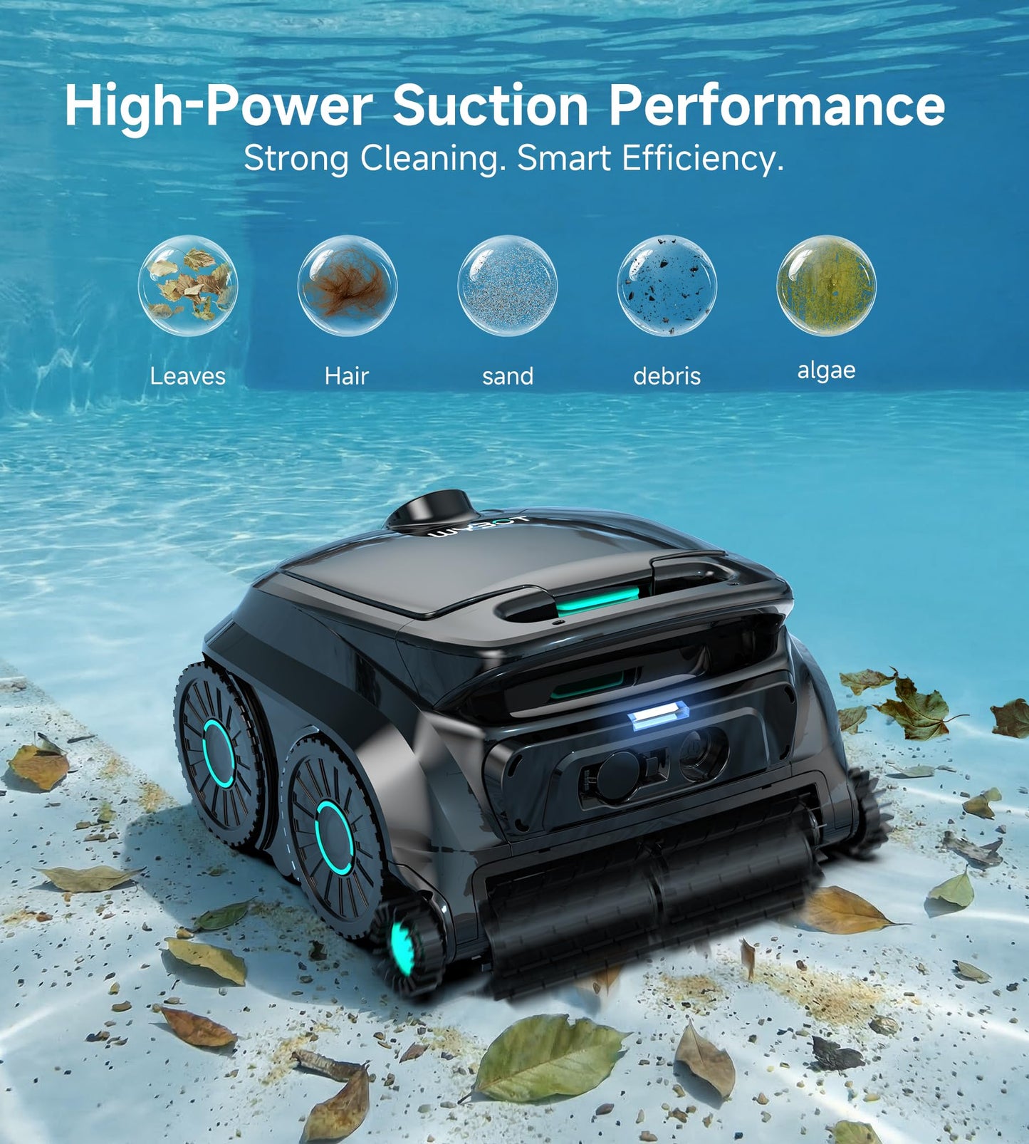 WYBOT OS600 Akku-Poolroboter | 120 Min | Wand & Boden