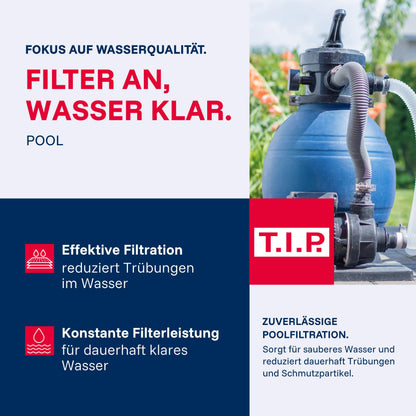 T.I.P. SPF 180 Sandfilteranlage 250W 7.900 l/h für Pools 20m³