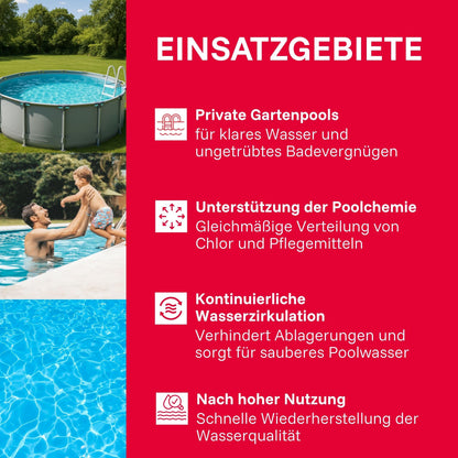 T.I.P. Poolpumpe mit Timer 10.000 l/h 400W für Pools bis 30m³