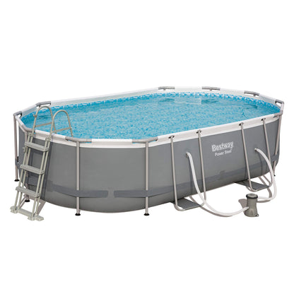 Bestway Power Steel Oval Pool-Set 488x305x107 cm