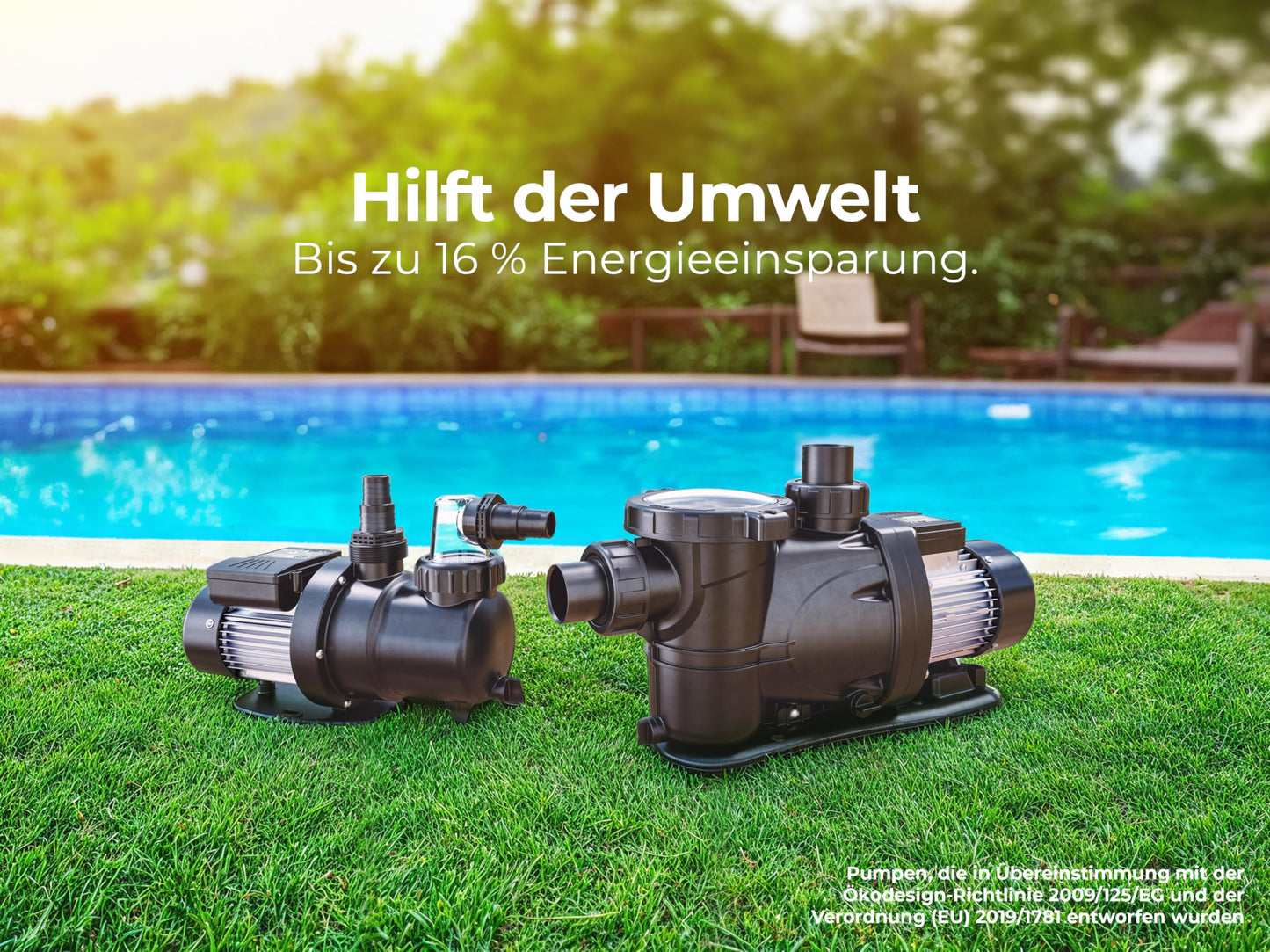 Gre PP102 Sandfilteranlage 900 W, 20 m³/h, für Pools bis 100 m³