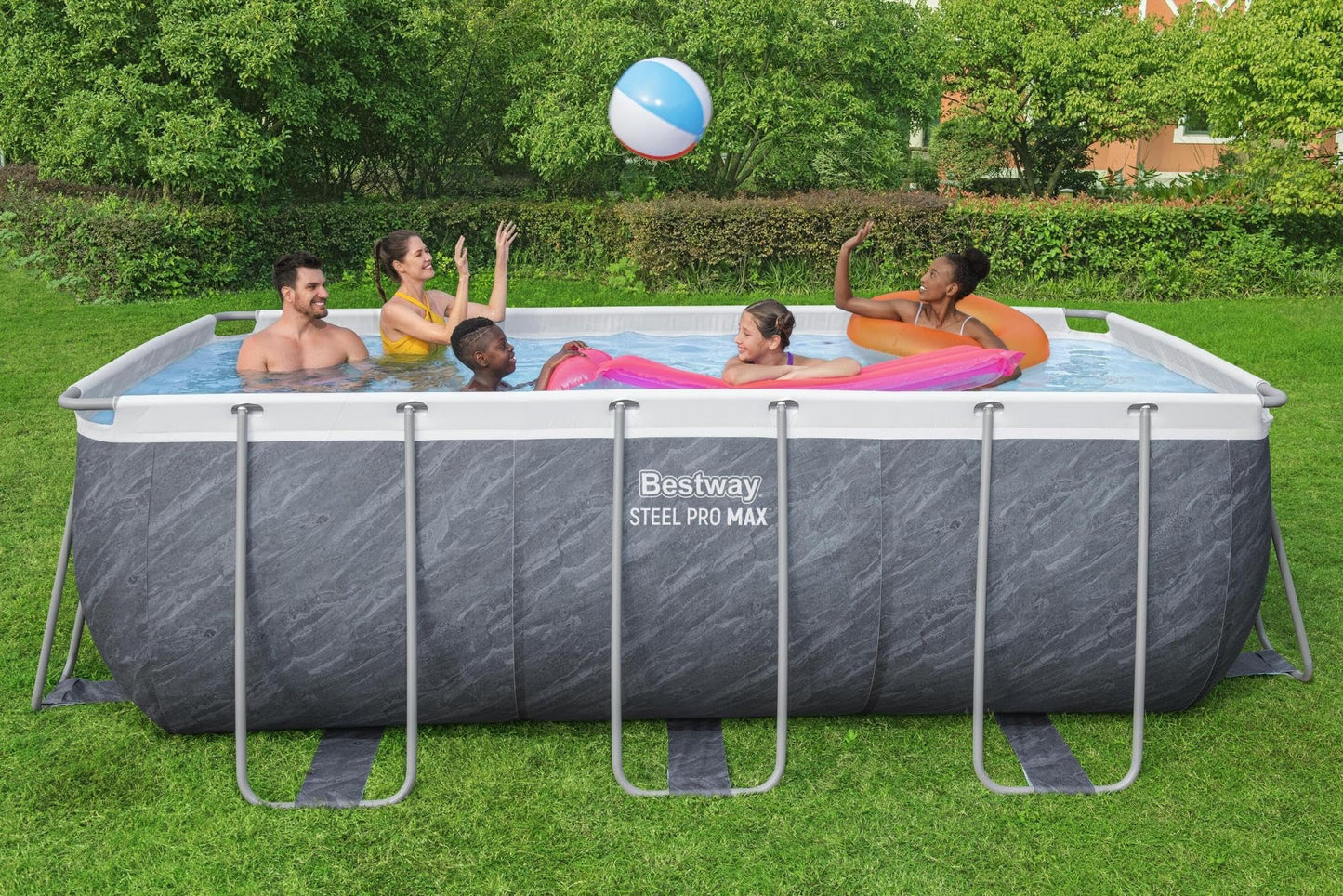 Bestway Rechteckiges Pool-Set 4,12 x 2,01 x 1,22 m